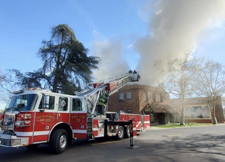 Fire Damages Old Manteca City Hall Building Central Valley TV Fire Damages Old Manteca City Hall Building Central Valley TV